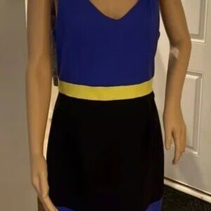 Cynthia Rowley color block bodycon racer back Dress